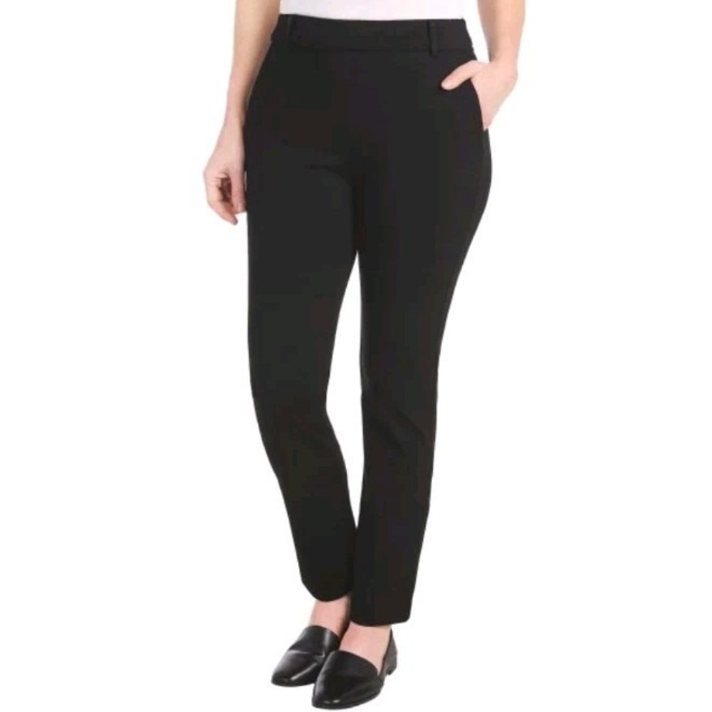 Dalia Ladies' Twill Ponte Pant, Medium Black‎
